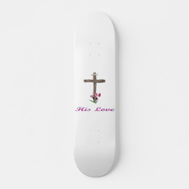 Skateboard Su cruz cristiana de amor (Anverso )