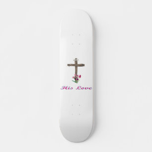 Skateboard Su cruz del cristiano del amor