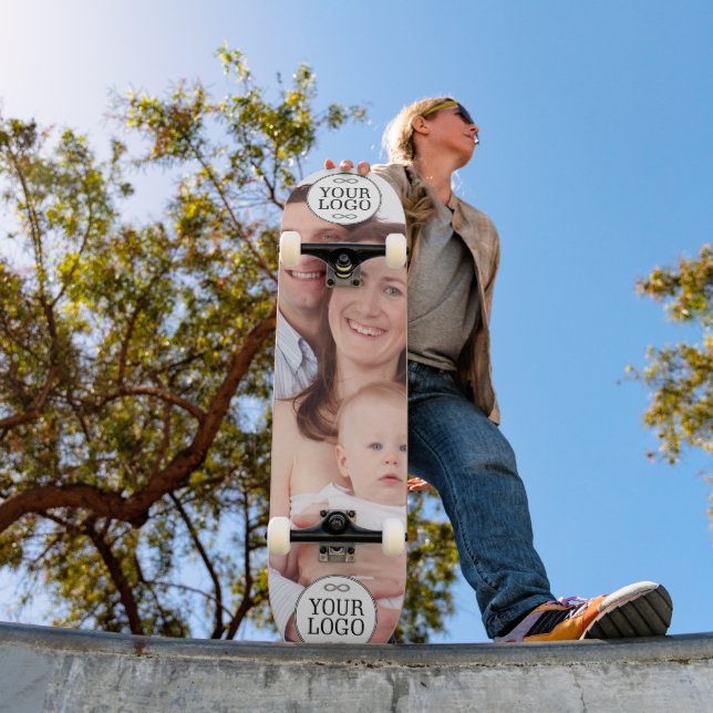 Skateboard Su Logotipo - Punto - Fondo BLANCO (Exterior 1)
