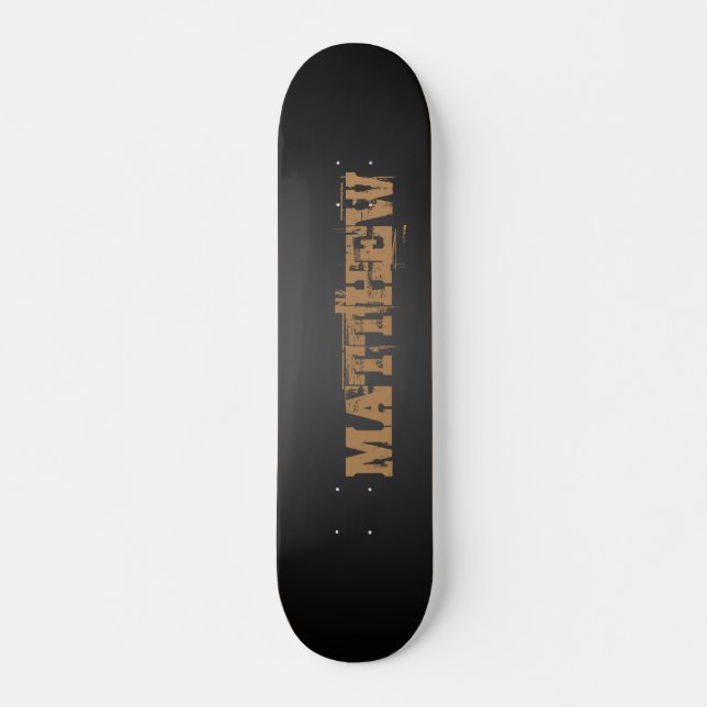 Skateboard Su nombre (Anverso )