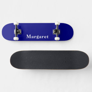 Skateboard Su nombre en la Personalizado Navy Blue Modern Ska