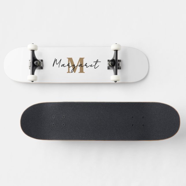 Skateboard Su nombre en la tabla de patinaje Personalizado -  (Horz)