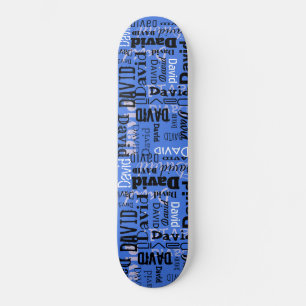 Skateboard SU NOMBRE EN UNA placa de nombres de Personalizabl
