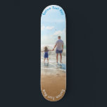 Skateboard Su tablero de fotos con nombre de texto Personaliz<br><div class="desc">Skateboard de fotos y texto personalizado - Única tu propia familia personalizada de diseño / amigos o patines personales regalo - Añadir tu foto y texto / nombre - Redimensionar y mover o eliminar y añadir elementos / imágenes con la herramienta Personalización ! Elija fuente / tamaño / color! Buena...</div>