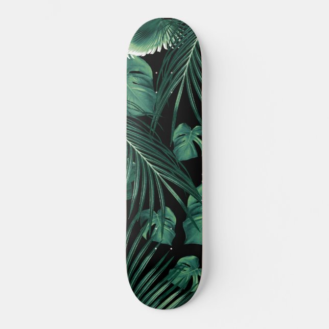 Skateboard Sueño de hojas de selva tropical #6 (Anverso)