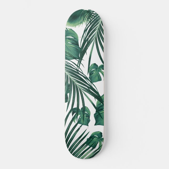 Skateboard Sueño de hojas de selva tropical #7 #tropical (Anverso)