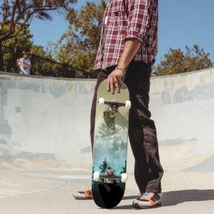 Skateboard Sueño de los bosques de atardecer #2 #dreamy #wall