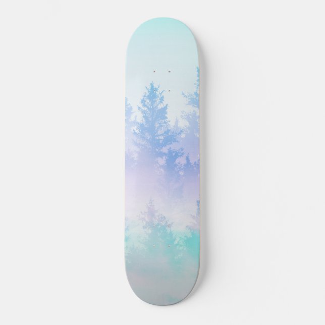 Skateboard Sueño del bosque pastel #4 #decoración #arte (Anverso)