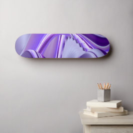 Skateboard Sueños de flores moradas