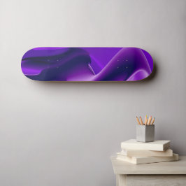 Skateboard Sueños de flores moradas