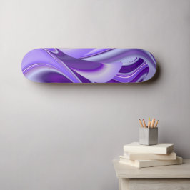 Skateboard Sueños de flores moradas