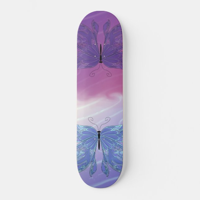 Skateboard Sueños de mariposa (Anverso)