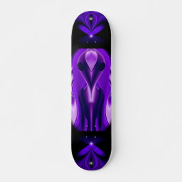 Skateboard Sueños del arcoiris púrpura 3D , Alien