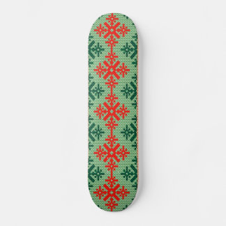 Skateboard suéter de Navidades fea de punto
