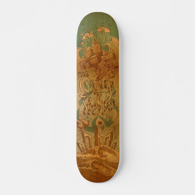 Skateboard Suministro de agua (Anverso )