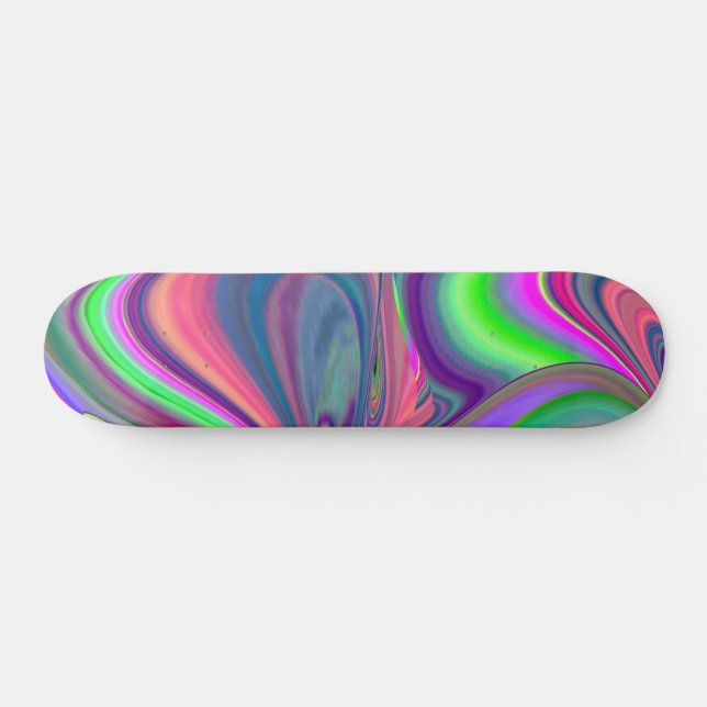 Skateboard Summerfeeling, Resumen 3D Rainbowart (Horz)