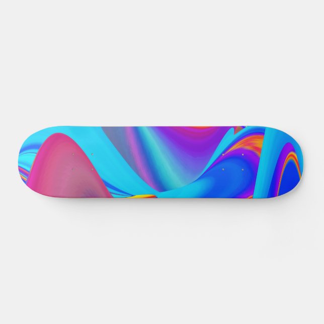 Skateboard Summerfeeling, Resumen 3D Rainbowart (Horz)