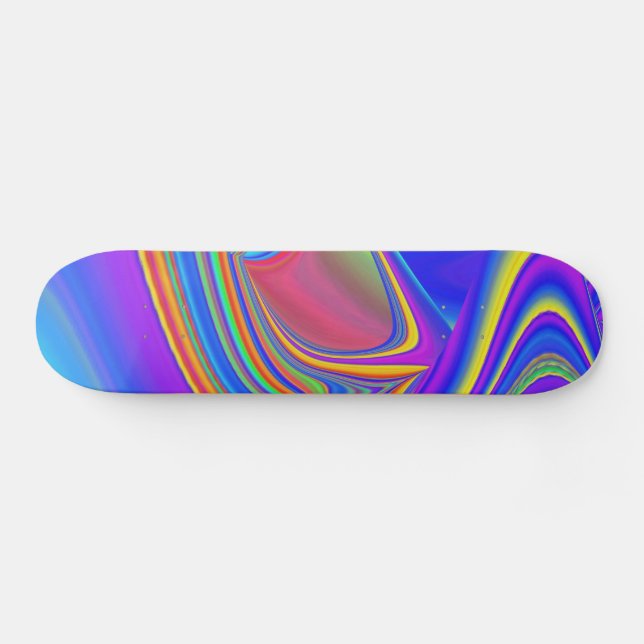 Skateboard Summerfeeling, Resumen 3D Rainbowart (Horz)