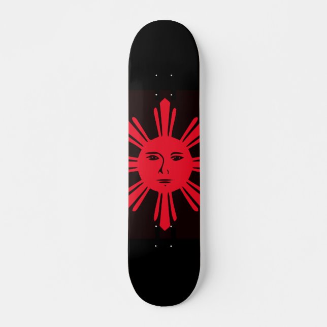 Skateboard Sun filipino de la libertad (Anverso )