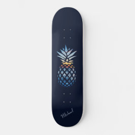 Skateboard Sunset Beach Pineapple Personalizado