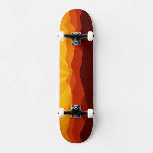 Skateboard Sunset Mountains Paisaje Paisaje Scenerable Skateb