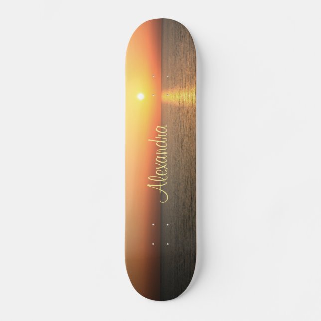 Skateboard Sunset Sky (Anverso)