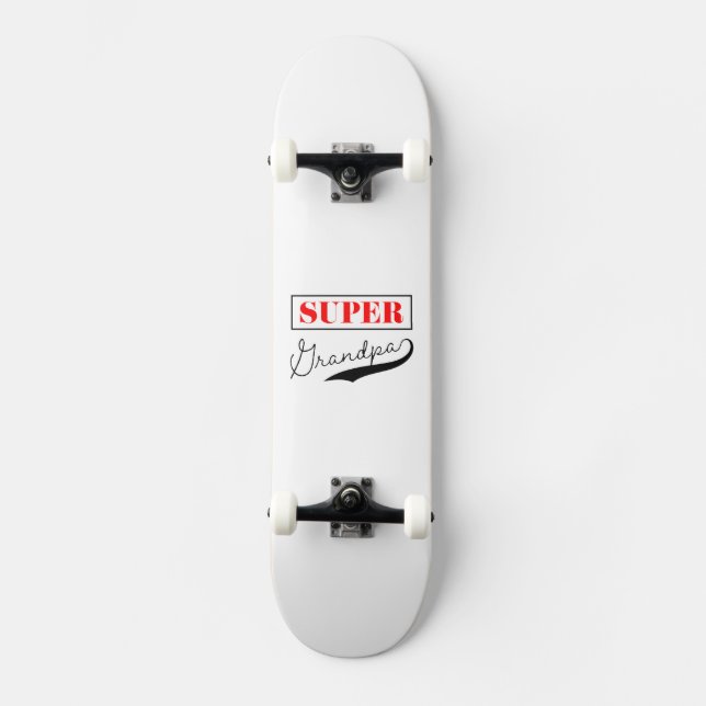 Skateboard Super Grandpa (Anverso)