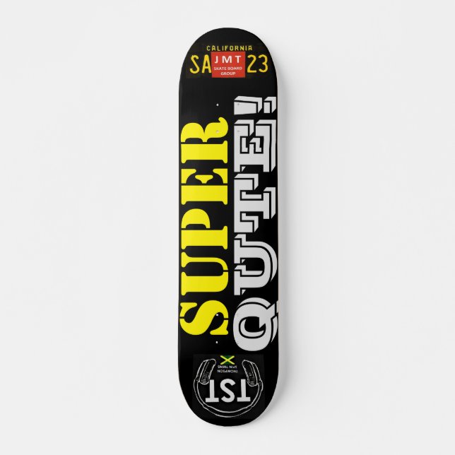 Skateboard SUPER QUTE JMT, 73/7" Deck (Anverso )