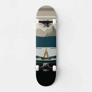 Skateboard Supervivencia al aire libre Fogata de campamento e