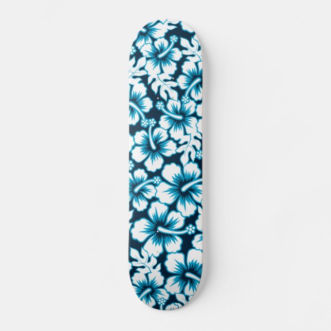 Skateboard Surf gráfico floral (Anverso)
