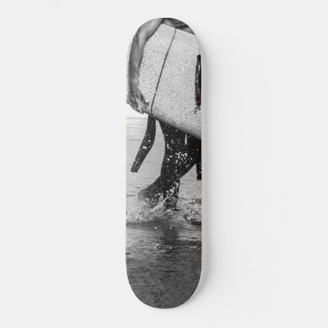 Skateboard Surfer Black & White Vibes #4 #wall #art (Anverso)