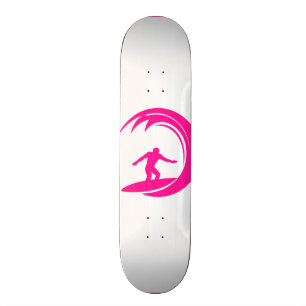 Skateboard Surfing Hot Pink