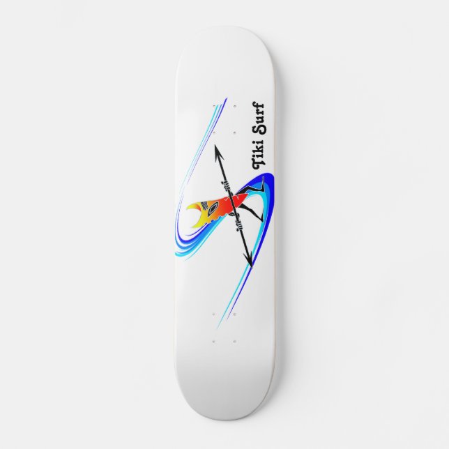 Skateboard Surfista de Tiki (Anverso)