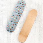 Skateboard Sushi Nigiri Maki Roll<br><div class="desc">Patrón de arte gastronómico de sushi para los que les encanta comer cocina japonesa.</div>