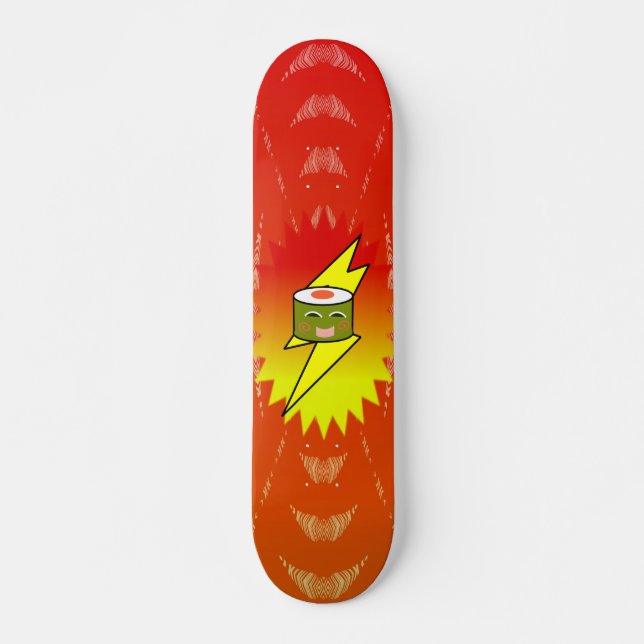 Skateboard Sushi supercargado - (Anverso )