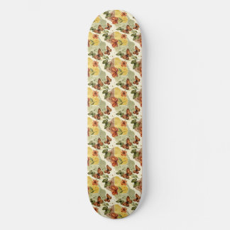 Skateboard Susurros de mariposa en tonos tierra