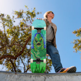 Skateboard Swamp Monster Scary Fun
