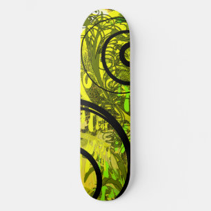 Skateboard Swirlie Green Orb