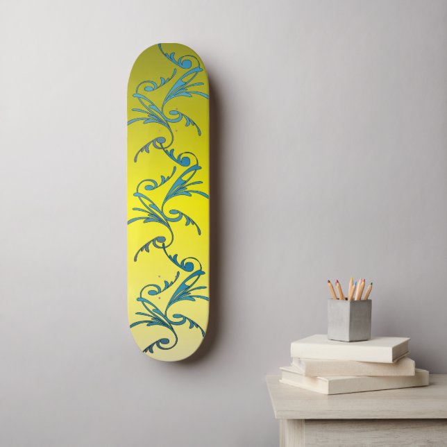 Skateboard Swirls (Arte de la pared)