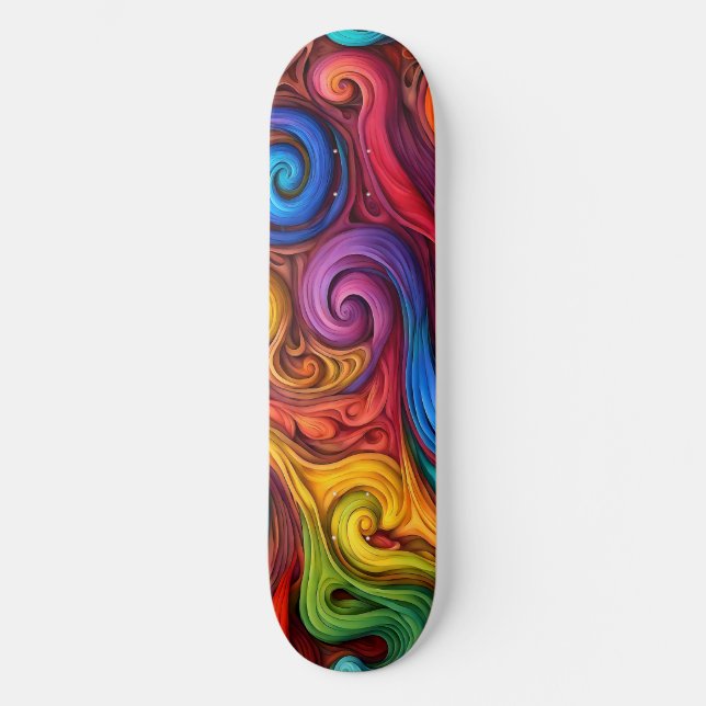 Skateboard Swirls (Anverso)