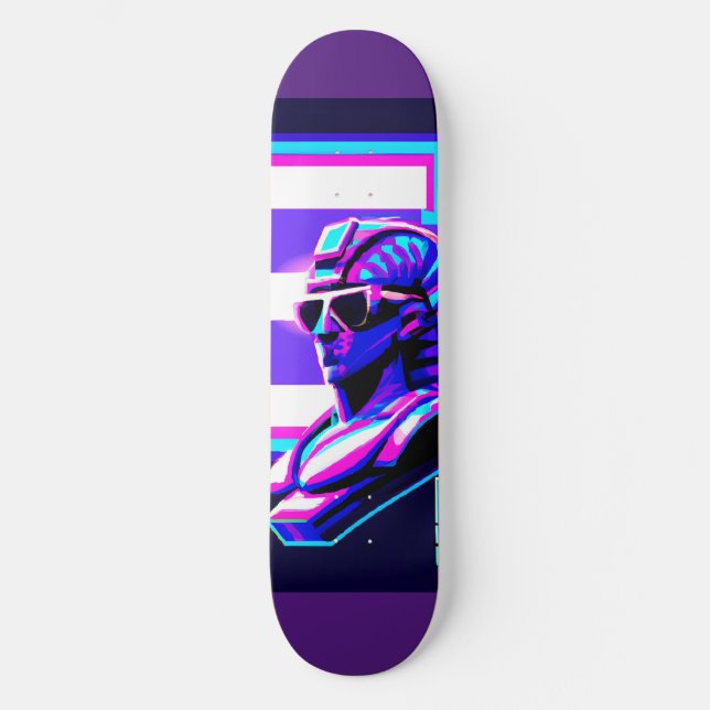 Skateboard Synthwave Pharaoh (Anverso)