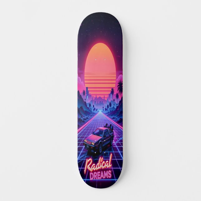 Skateboard Synthwave Shred Edition 2 (Anverso)