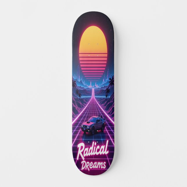 Skateboard Synthwave Shred Edition 3 (Anverso)