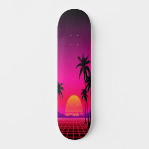 Skateboard Synthwave Sunset: edición 1