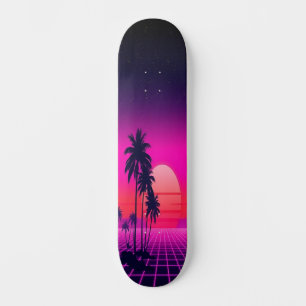 Skateboard Synthwave Sunset: edición 2