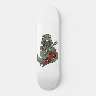 Skateboard T-Rex en una tabla de patinaje