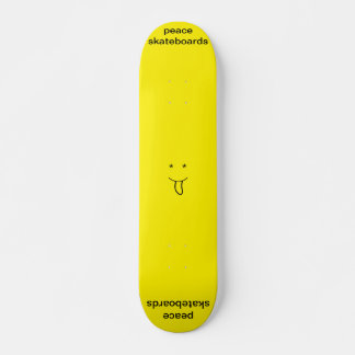 Skateboard tabla de caras de la lengua original de paz