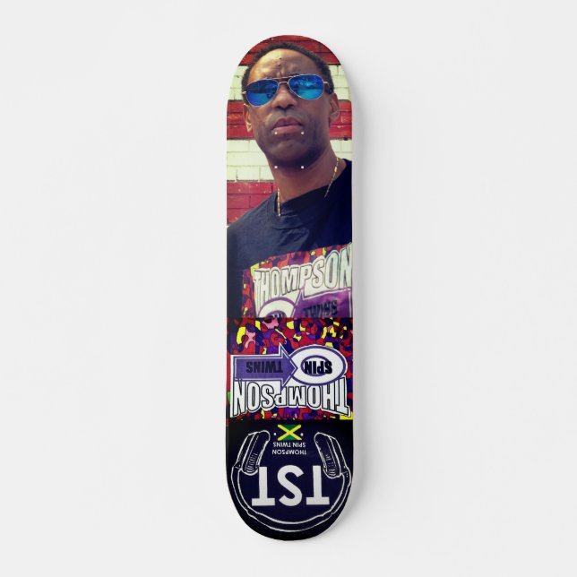 Skateboard TABLA DE DINO THOMPSON SPIN TWINS, cubierta de 77/ (Anverso )