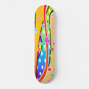 Skateboard TABLA DE ESQUEMA DE ARTE POP retro