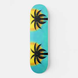 SKATEBOARD TABLA DE ESQUÍ AZUL DEL ÁRBOL DE SOL